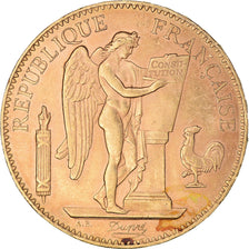 Moneta, Francja, Génie, 100 Francs, 1906, Paris, AU(55-58), Złoto, KM:832