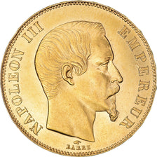 Moneta, Francja, Napoleon III, 50 Francs, 1857, Paris, AU(55-58), Złoto