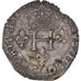 Moeda, França, Henri III, Double Sol Parisis, 1587, Aix-en-Provence, EF(40-45)