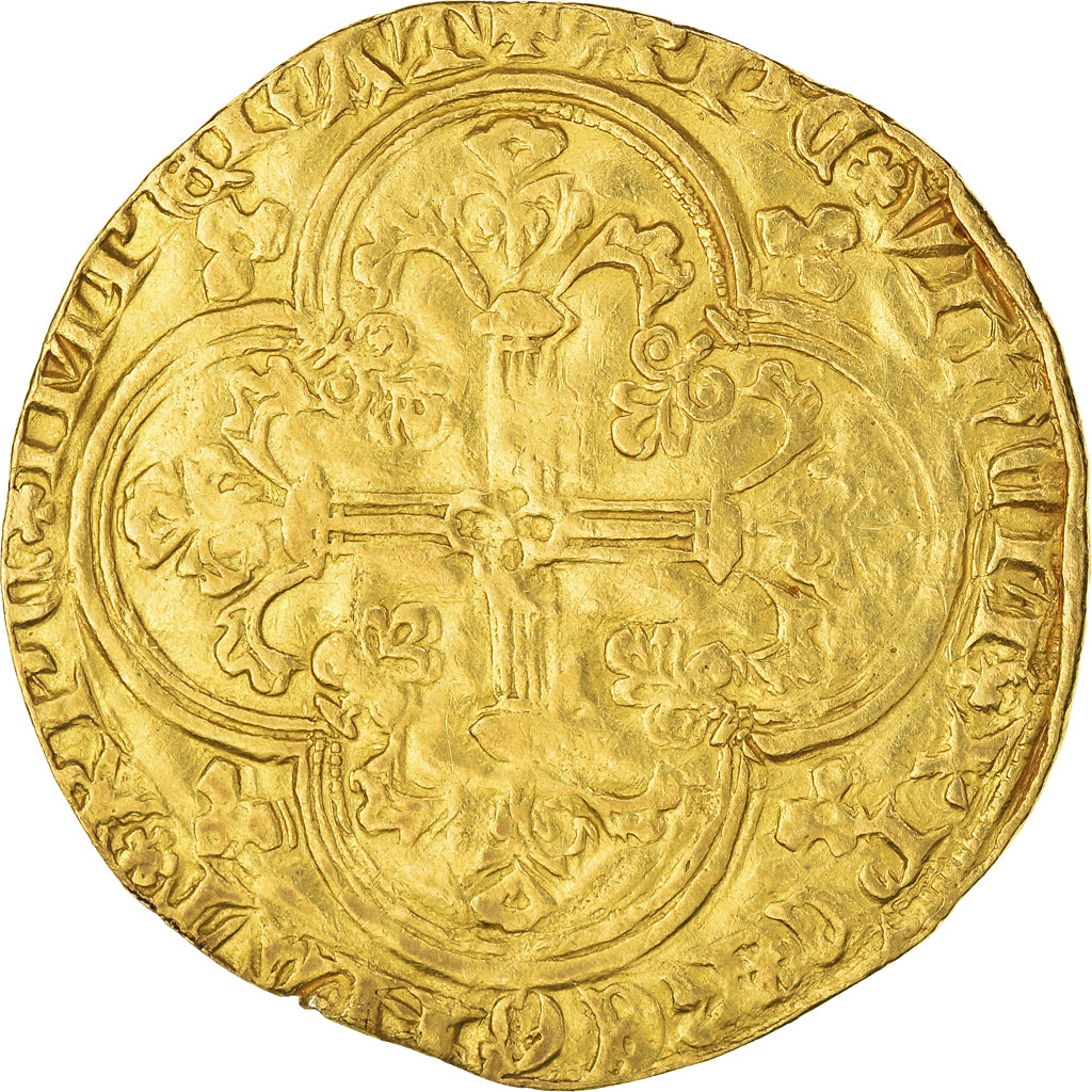 Moneta, Francja, Jean II le Bon, Franc à cheval, VF(30-35), Złoto