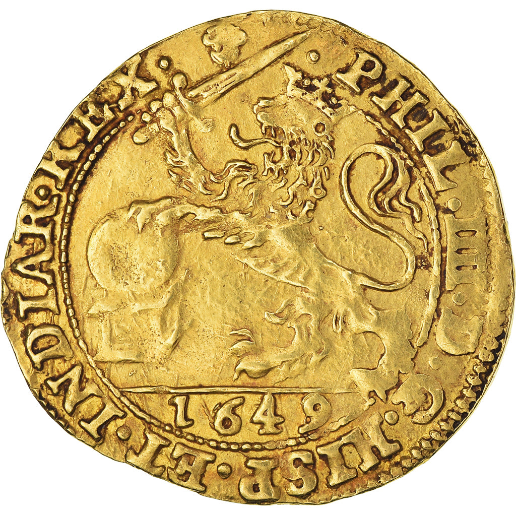 Coin, Spanish Netherlands, Philip IV, Couronne D'or, 1649, Brussels, EF(40-45)