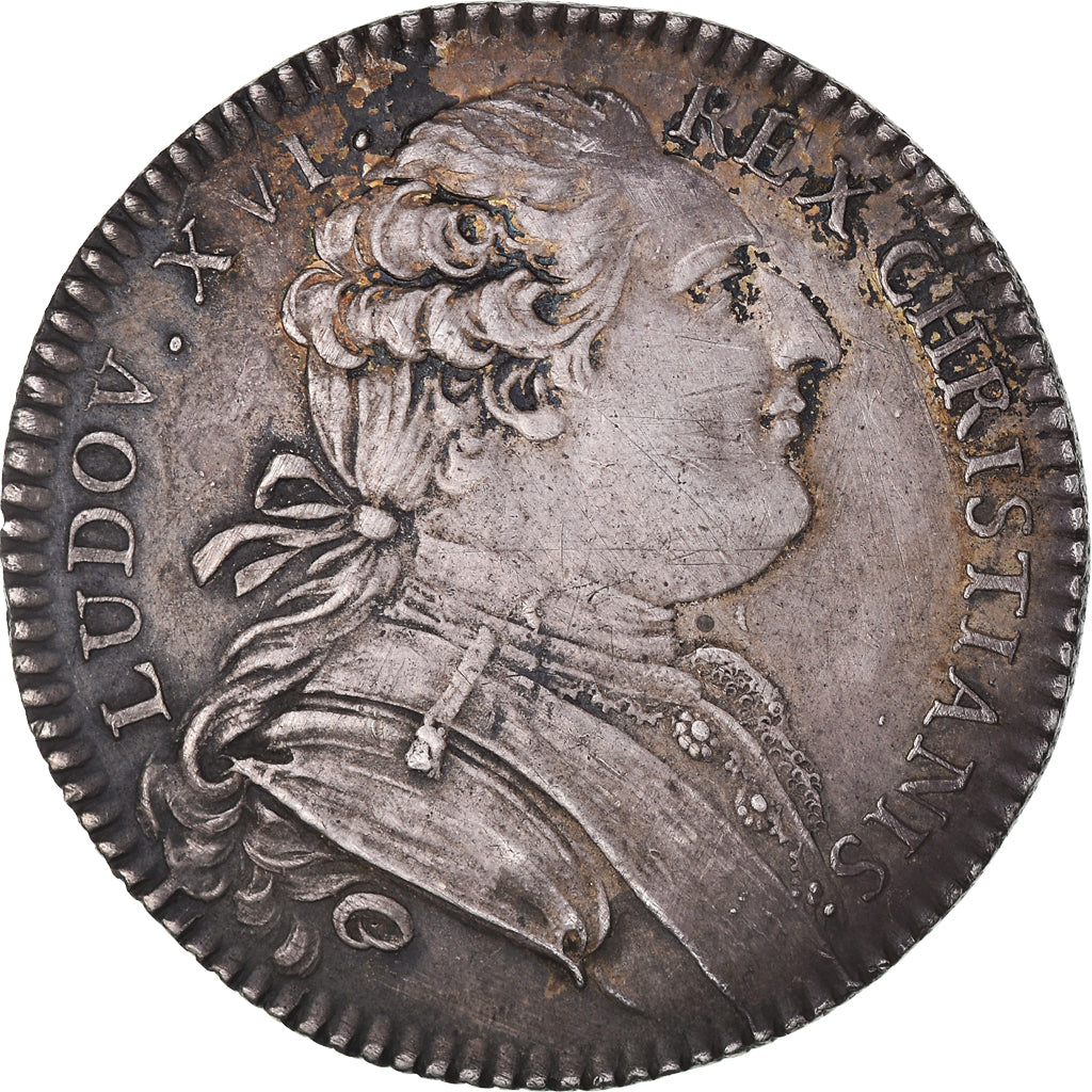 França, Token, Luís XVI, Notaires de Soissons, AU(50-53), Prata