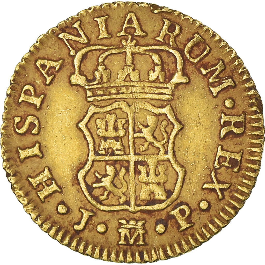Moneda, España, Charles III, 1/2 Escudo, 1762, Madrid, MBC, Oro, KM:389.1