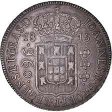 Moneta, Brasile, Joao, 960 Reis, 1815, Rio de Janeiro, BB+, Argento, KM:307.3
