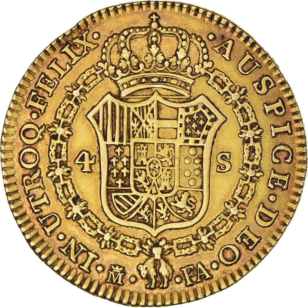 Monnaie, Espagne, Charles IV, 4 Escudos, 1803, Madrid, TTB, Or, KM:436.1