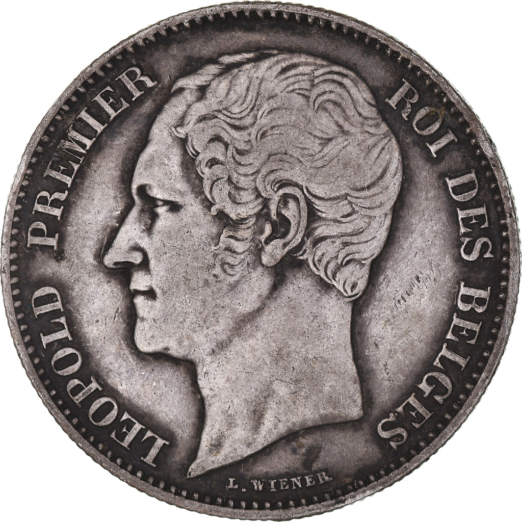 Coin, Belgium, Leopold I, 2-1/2 Francs, 1849, Brussels, EF(40-45), Silver, KM:12