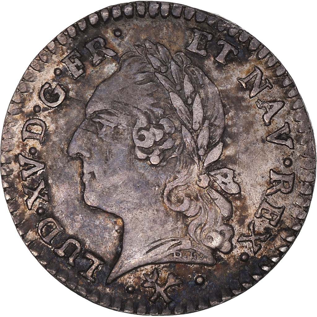 Munten, Frankrijk, Louis XV, 1/20 Écu à la vieille tête (6 sols), 6 Sols