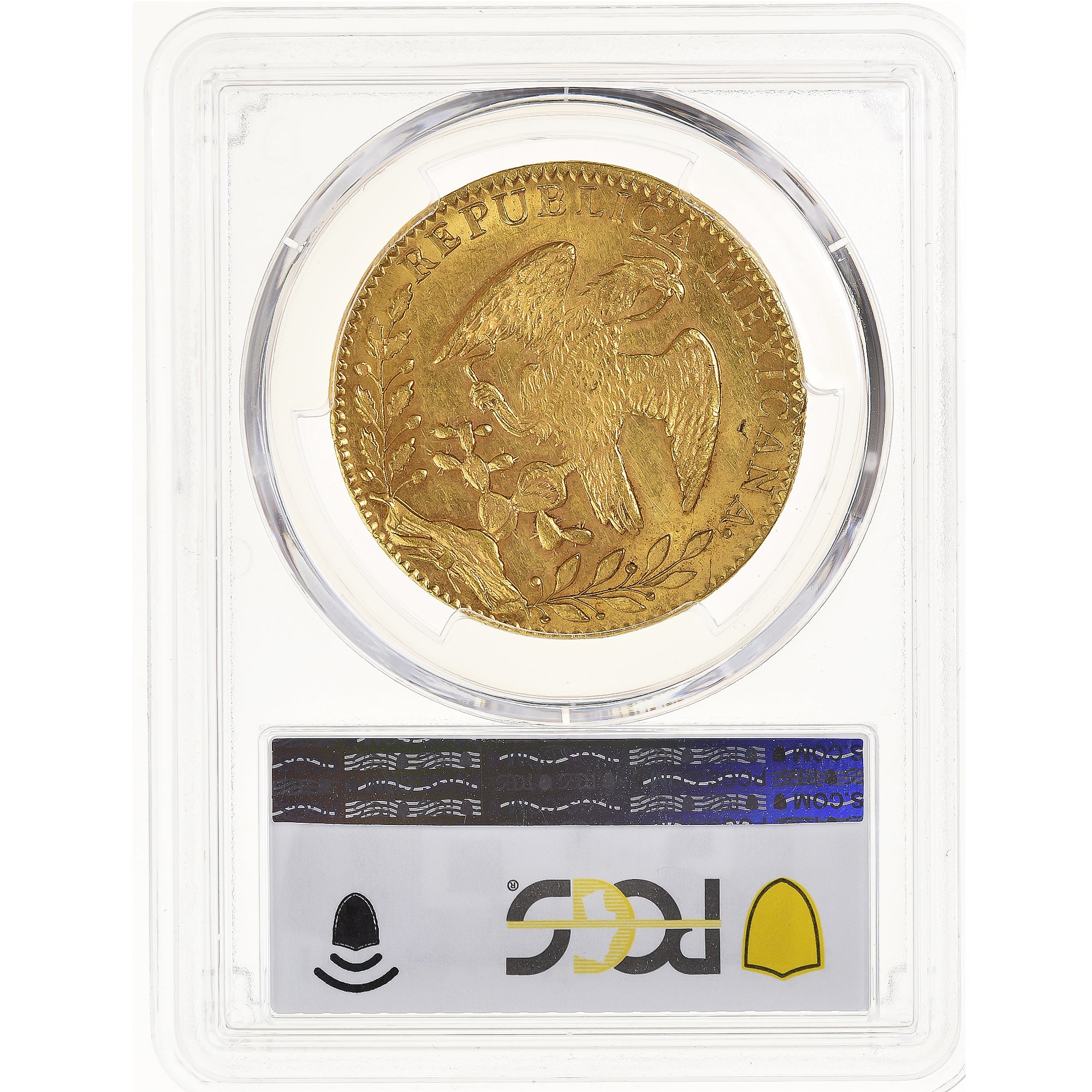 Coin, Mexico, 8 Escudos, 1868/58, Guanajuato, TOP POP, PCGS, MS62, MS(60-62)