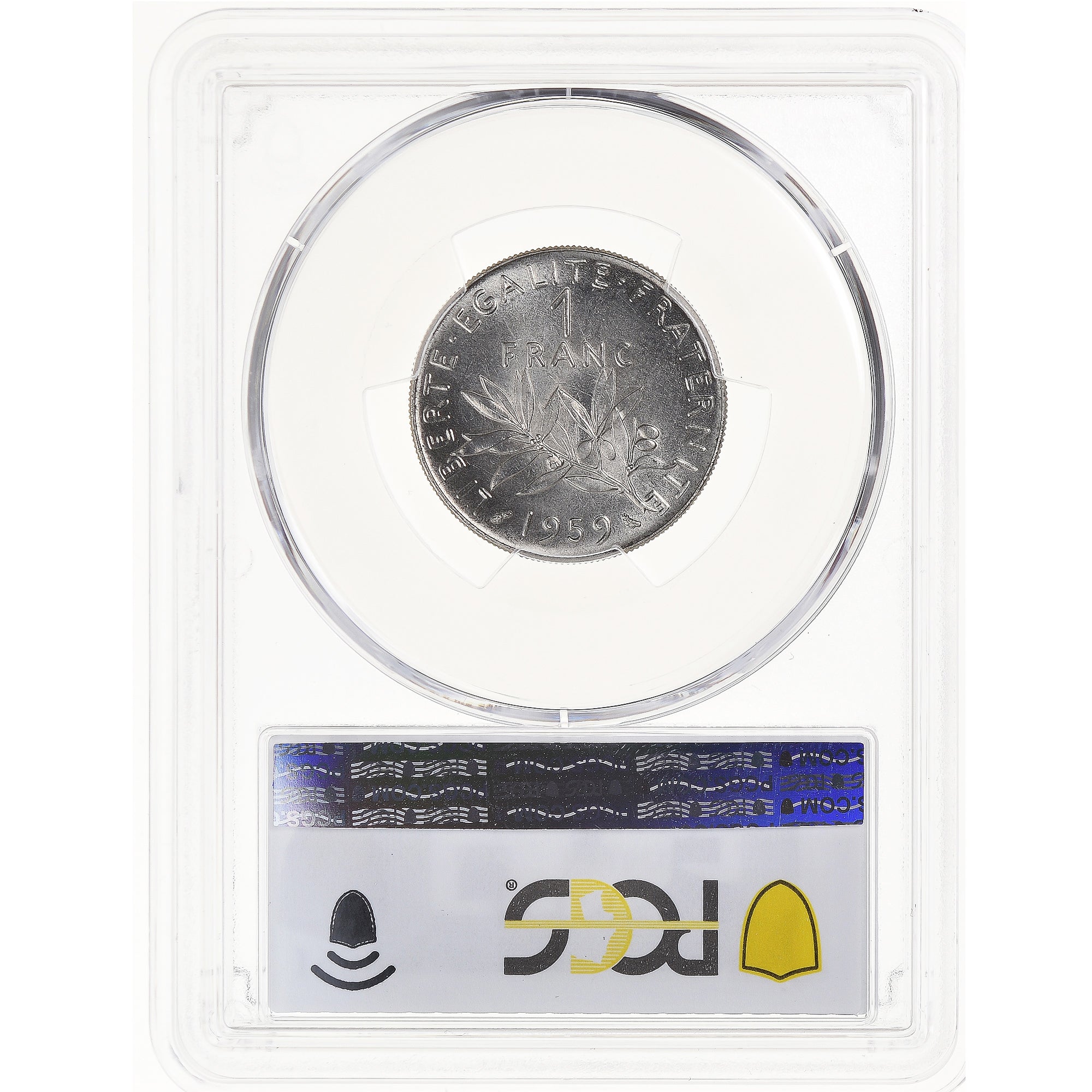 Coin, France, Franc, 1959, Paris, ESSAI, PCGS, SP67, MS(65-70), Nickel, KM:E98
