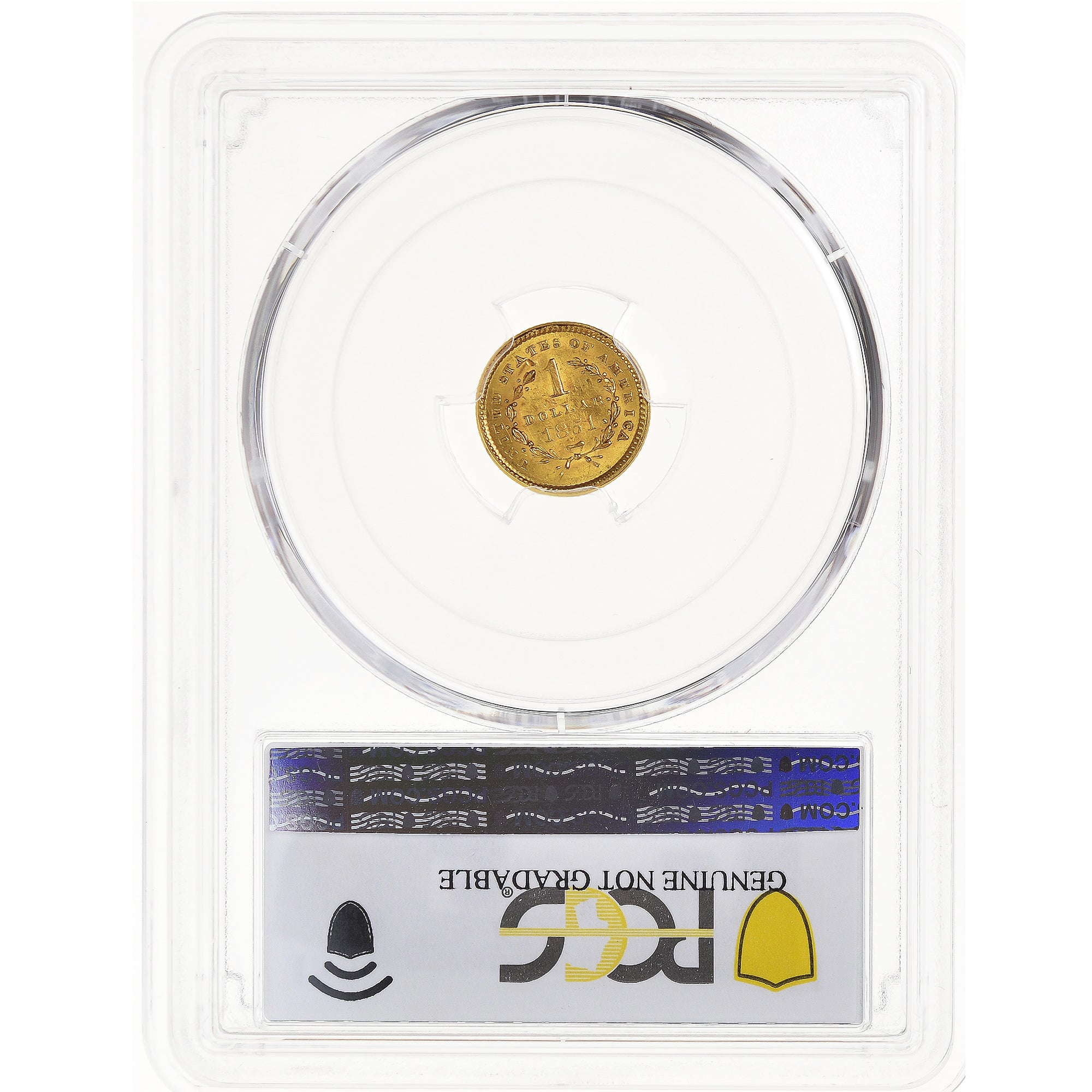 Coin, United States, Liberty Head - Type 1, Dollar, 1851, Philadelphia, PCGS