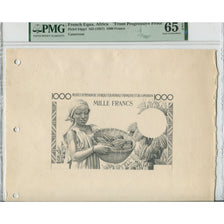 Banknote, French Equatorial Africa, 1000 Francs, undated (1957), Proof, KM:34