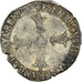 Coin, France, Henri IV, 1/4 d'écu à la croix feuillue de face, 1607, Angers