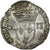 Monnaie, France, Henri IV, 1/4 d'écu à la croix feuillue de face, 1607