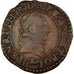 Moeda, França, Henri III, La Ligue, Double Tournois, Undated (1591-1592)