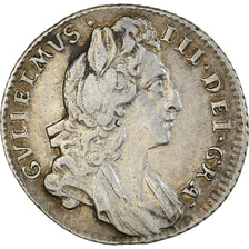 Münze, Großbritannien, William III, 6 Pence, 1696, London, S+, Silber