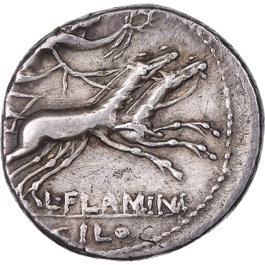 Monnaie, Rome antique, république romaine (509 -  27 av. J.-C), Gens Flaminia