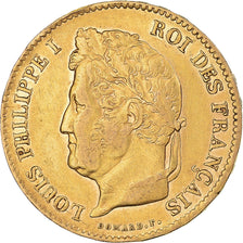 Munten, Frankrijk, Louis-Philippe, 40 Francs, 1835, Paris, ZF+, Goud, KM:747.1