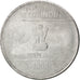Coin, INDIA-REPUBLIC, 2 Rupees, 2009, MS(63), Stainless Steel, KM:327