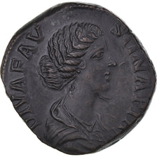 Coin, Ancient Rome, Roman Empire (27 BC – AD 476), Faustina II, Sestertius