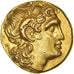 Trácia, Lysimachos, Stater, 297/6-282/1 BC, Uncertain mint, Dourado, NGC, AU
