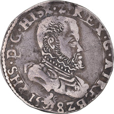 Monnaie, Pays-Bas espagnols, Artois, Philippe II, 1/5 Ecu, 1582, Arras, TTB