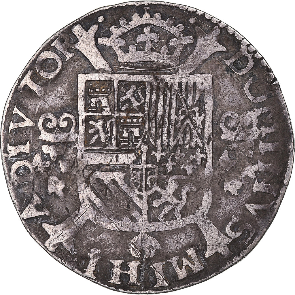 Monnaie, Pays-Bas espagnols, Artois, Philippe II, 1/5 Ecu, 1582, Arras, TTB