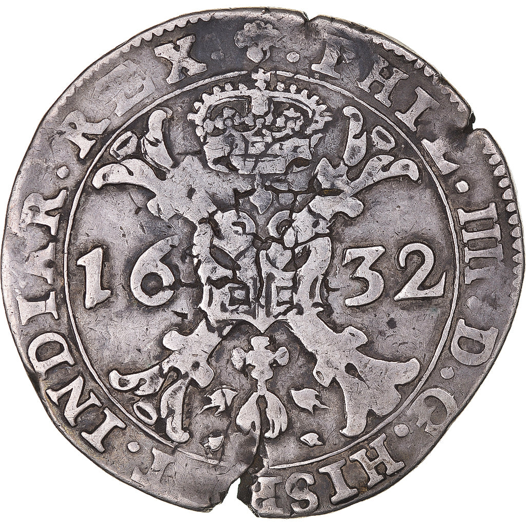 Coin, Spanish Netherlands, BRABANT, Philip IV, Patagon, 1632, Brussels