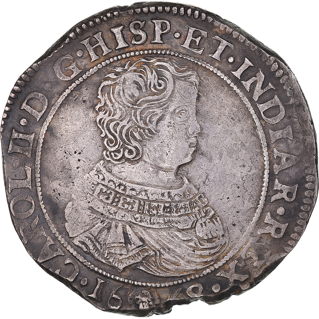 Coin, Spanish Netherlands, BRABANT, Charles II, Ducaton, 1668, Brussels