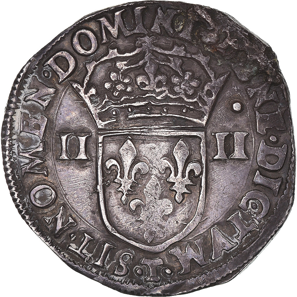 Moneta, Francia, Charles X, 1/4 d'écu à la croix de face, 1593, Nantes, BB