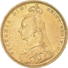 Coin, Australia, Victoria, Sovereign, 1890, Sydney, AU(50-53), Gold, KM:10