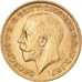 Monnaie, Grande-Bretagne, George V, 1/2 Sovereign, 1911, Londres, TTB+, Or