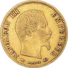 Moeda, França, Napoleon III, 5 Francs, 1859, Paris, EF(40-45), Dourado