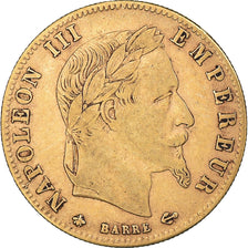 Moeda, França, Napoleon III, 5 Francs, 1863, Paris, EF(40-45), Dourado