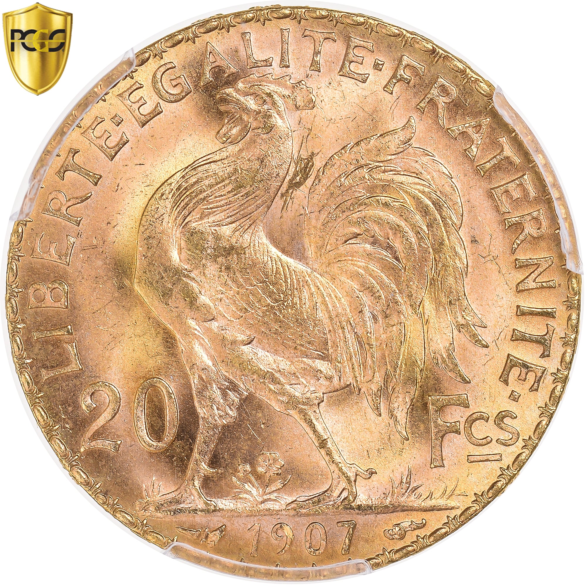 Monnaie, France, Marianne, 20 Francs, 1907, Paris, PCGS, MS66, FDC, Or, KM:857