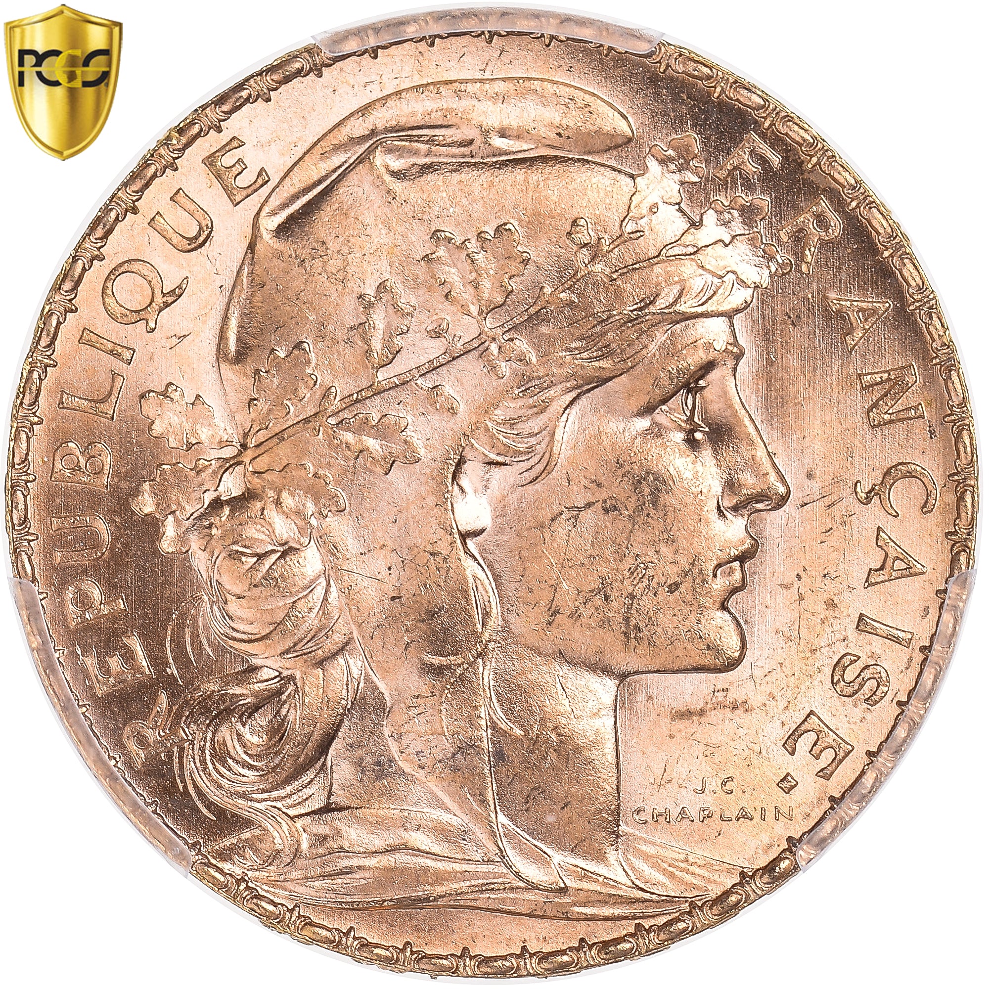 Monnaie, France, Marianne, 20 Francs, 1910, Paris, PCGS, MS65, FDC, Or, KM:857