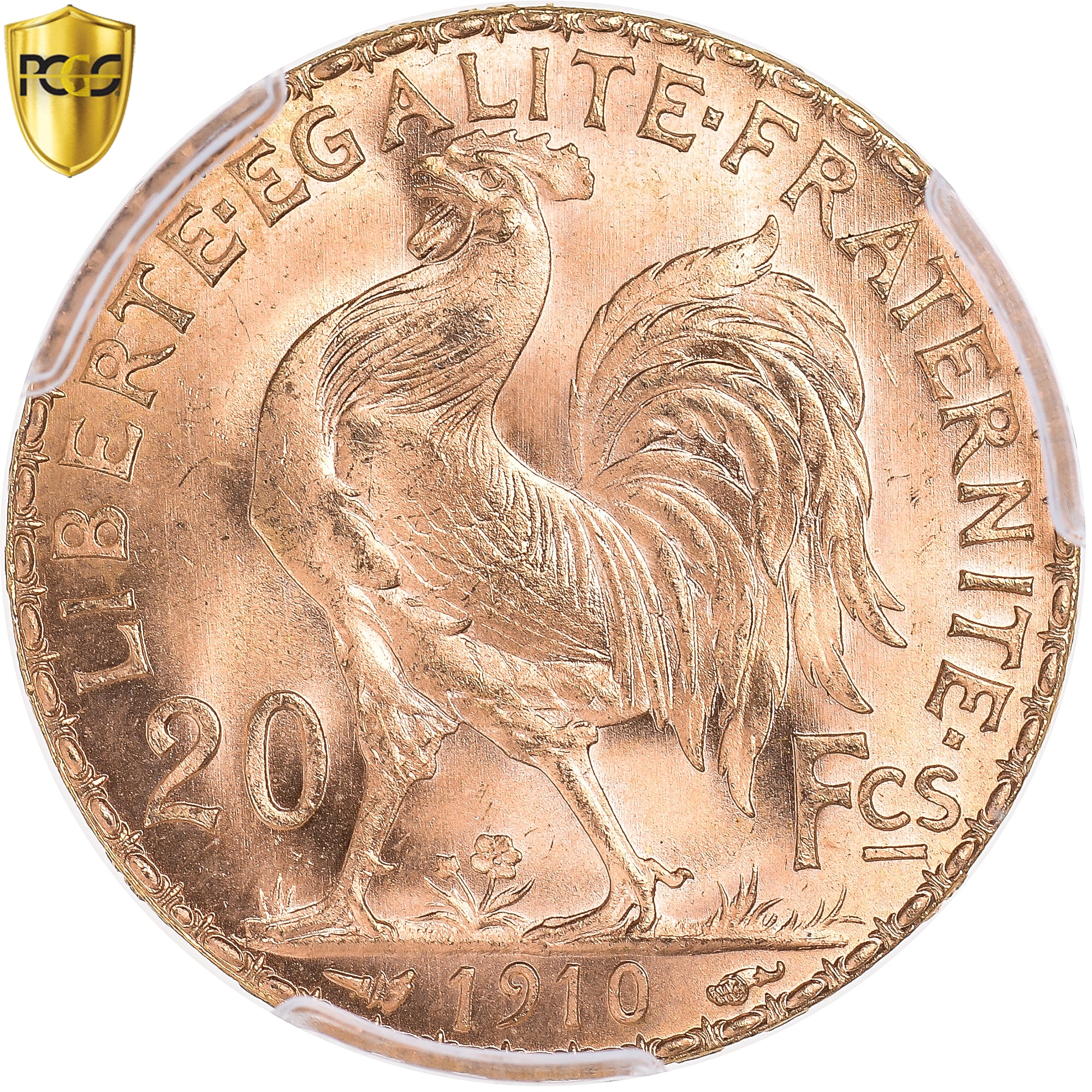 Monnaie, France, Marianne, 20 Francs, 1910, Paris, PCGS, MS65, FDC, Or, KM:857