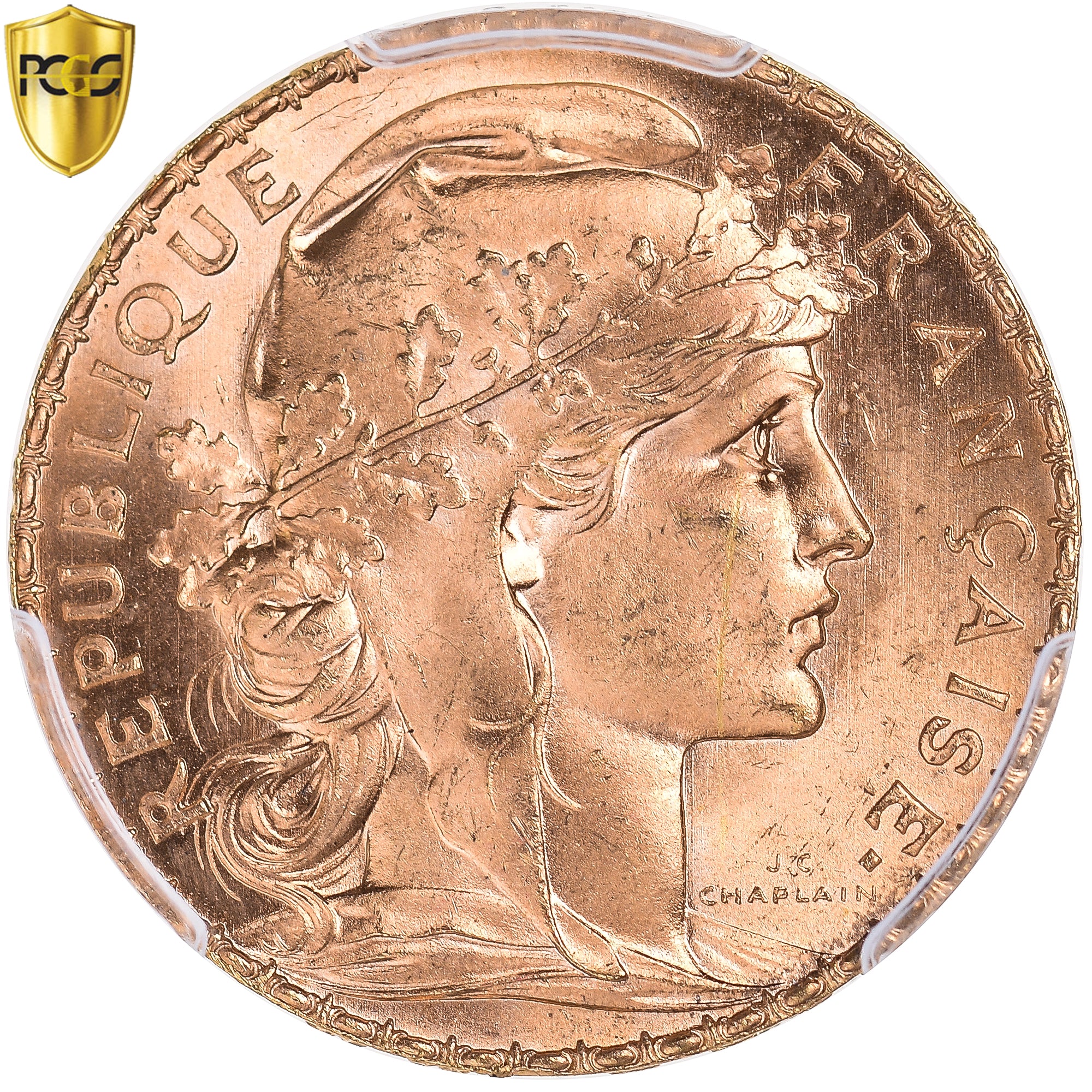 Monnaie, France, Marianne, 20 Francs, 1910, Paris, PCGS, MS66, FDC, Or, KM:857