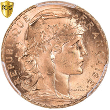 Monnaie, France, Marianne, 20 Francs, 1910, Paris, PCGS, MS66, FDC, Or, KM:857