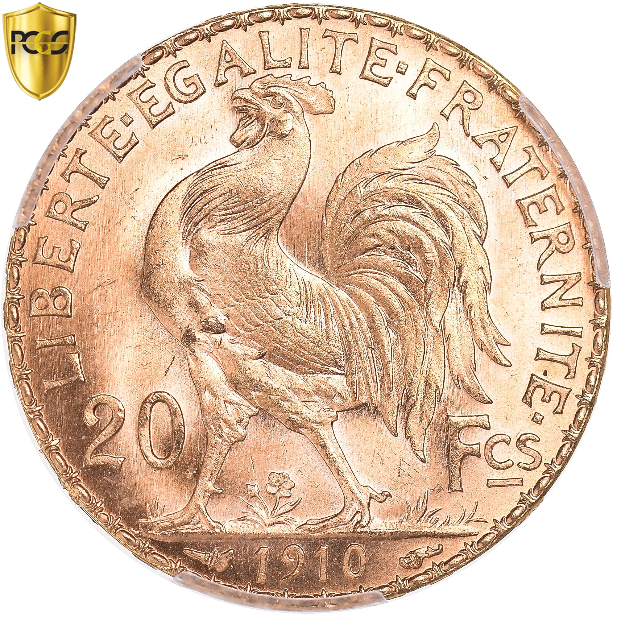 Monnaie, France, Marianne, 20 Francs, 1910, Paris, PCGS, MS66, FDC, Or, KM:857
