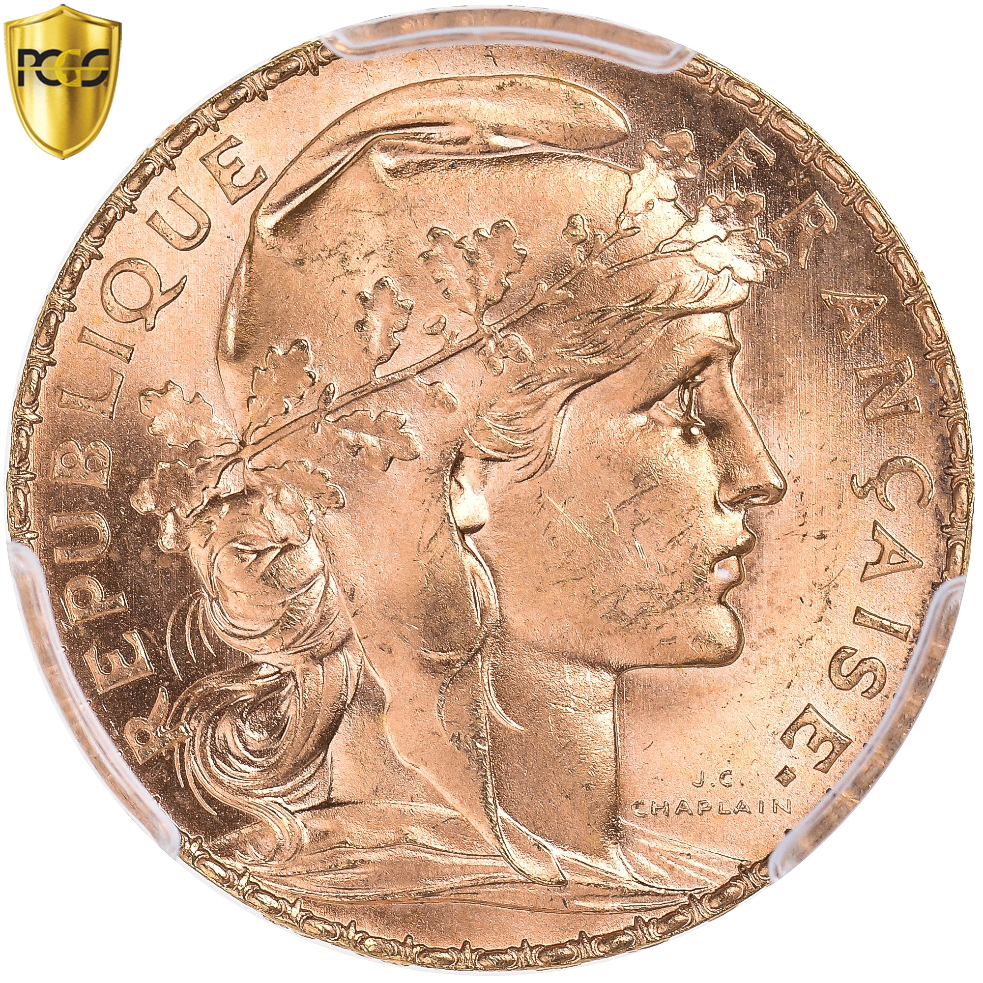 Monnaie, France, Marianne, 20 Francs, 1910, Paris, PCGS, MS66, FDC, Or, KM:857