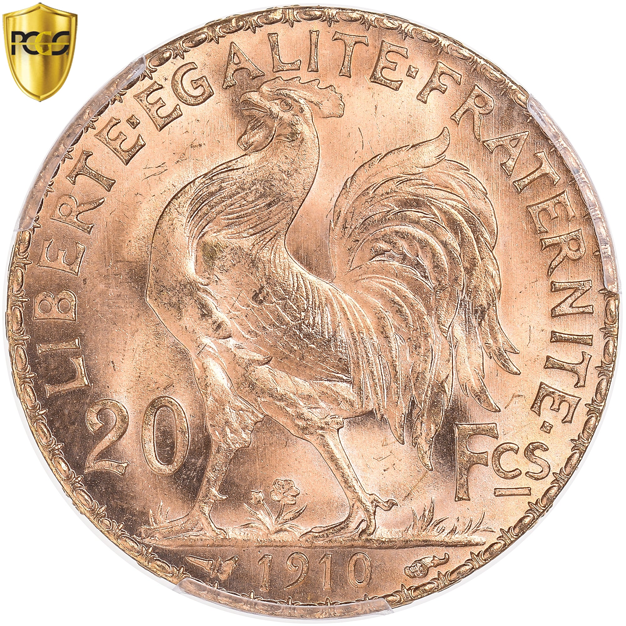 Monnaie, France, Marianne, 20 Francs, 1910, Paris, PCGS, MS66, FDC, Or, KM:857