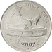 Coin, INDIA-REPUBLIC, 50 Paise, 2007, MS(63), Stainless Steel, KM:69