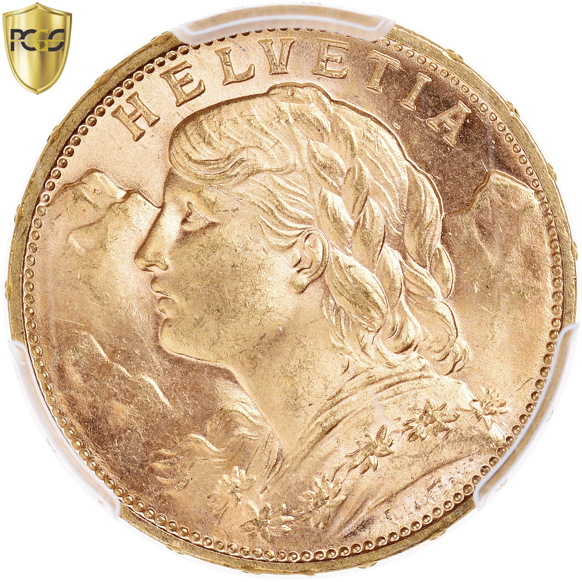 Monnaie, Suisse, 20 Francs, 1915, Bern, PCGS, MS65, FDC, Or, KM:35.1, Gradée