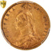 Moneta, Gran Bretagna, Victoria, 1/2 Sovereign, 1892, London, PCGS, AU53, BB+