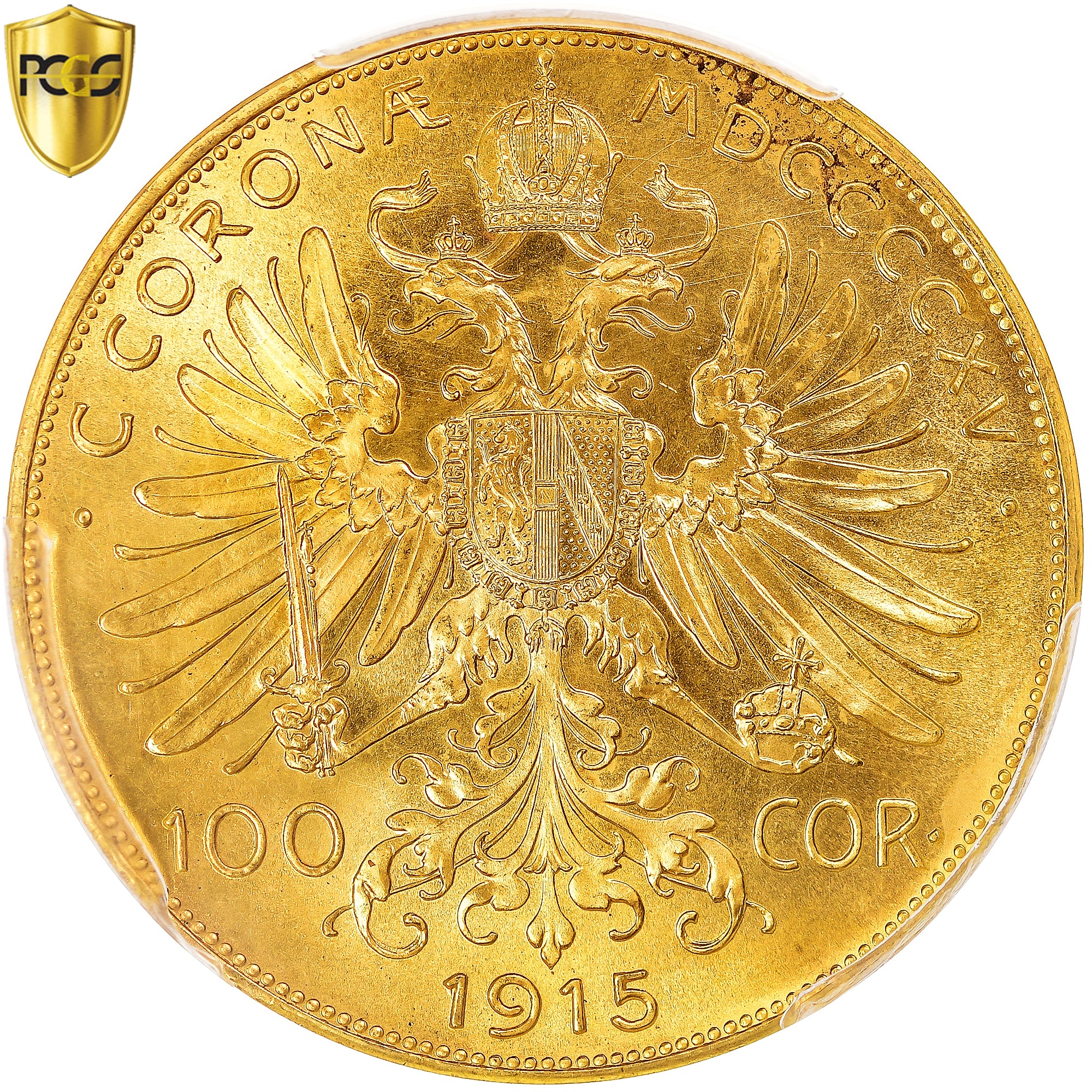 Coin, Austria, Franz Joseph I, 100 Corona, 1915, Vienne, Official restrike