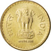 Coin, INDIA-REPUBLIC, 5 Rupees, 2010, MS(63), Nickel-brass, KM:373