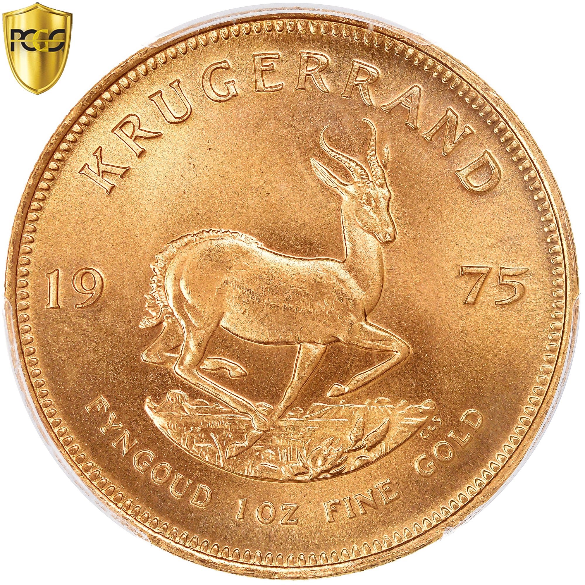 Monnaie, Afrique du Sud, Krugerrand, 1975, Pretoria, PCGS, MS67, FDC, Or, KM:73