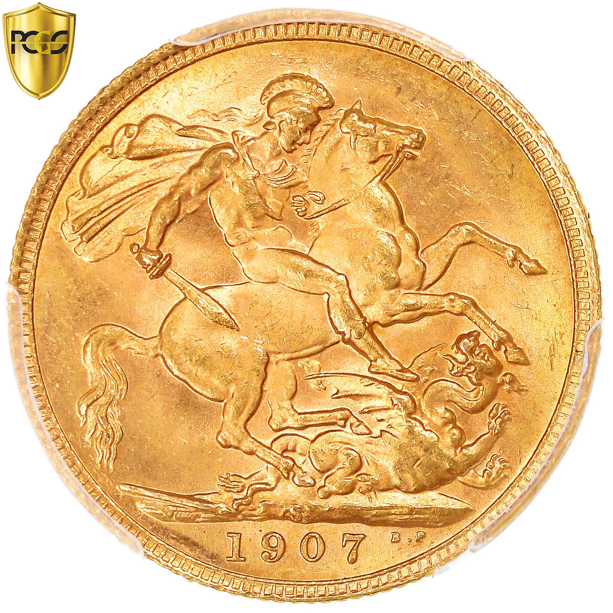 Monnaie, Australie, Edward VII, Sovereign, 1907, Sydney, PCGS, MS64, SPL+, Or