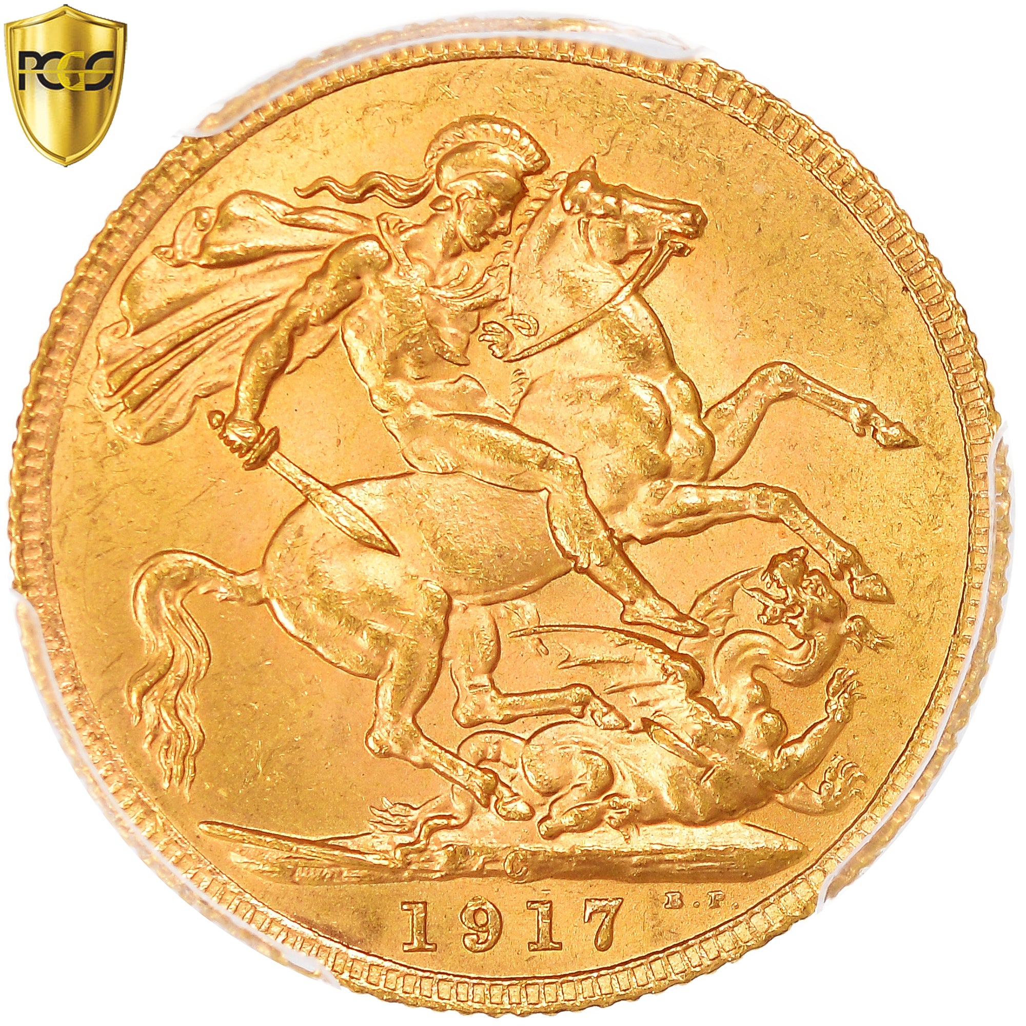 Monnaie, Canada, George V, Sovereign, 1917, Royal Canadian Mint, Ottawa, PCGS