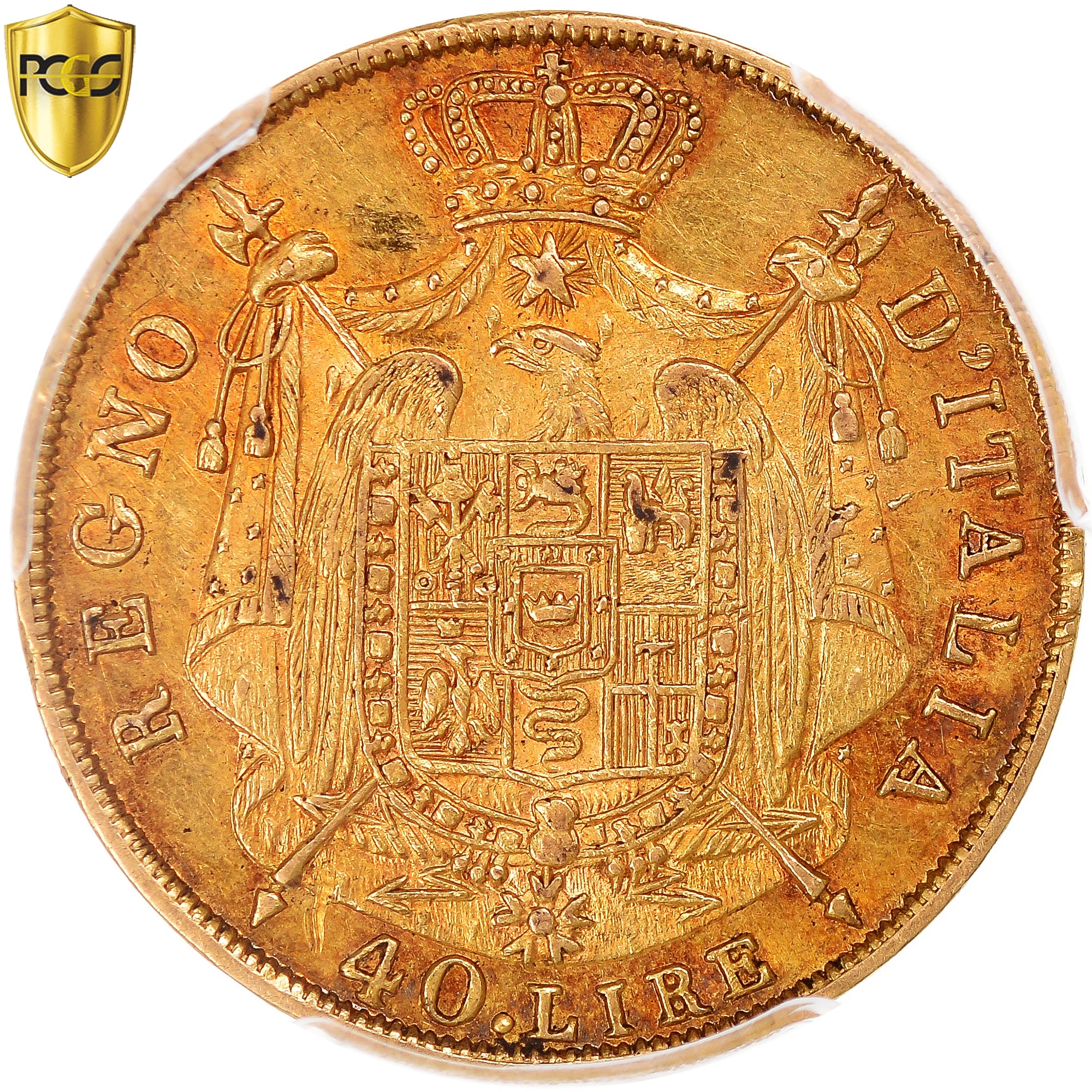 Coin, ITALIAN STATES, KINGDOM OF NAPOLEON, Napoleon I, 40 Lire, 1812, Milan